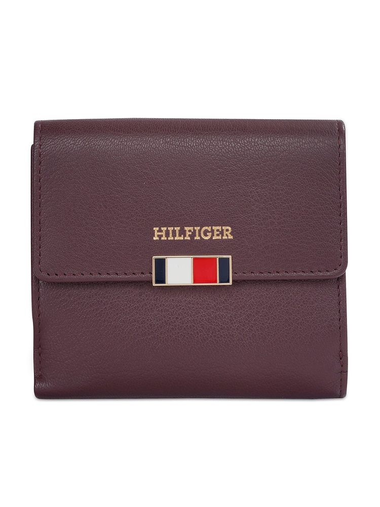 tommy hilfiger accessories Tommy Hilfiger Teresa Women Small Flap Wallet with Sling - Wine (Set of 2)-picture-40