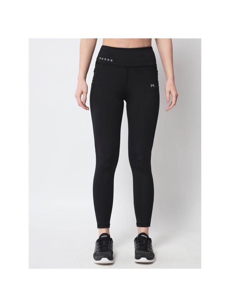 Muscle Torque Gym Yoga High Waist Five Pockets Tights Black-image-11