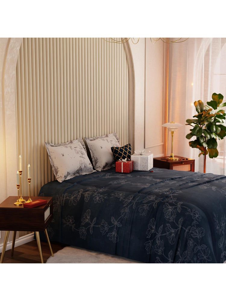 Stoa Paris Whispers of Paris Percale Blue Patina Super King Bed Sheet Set with 2 Pillow Cover-image-30