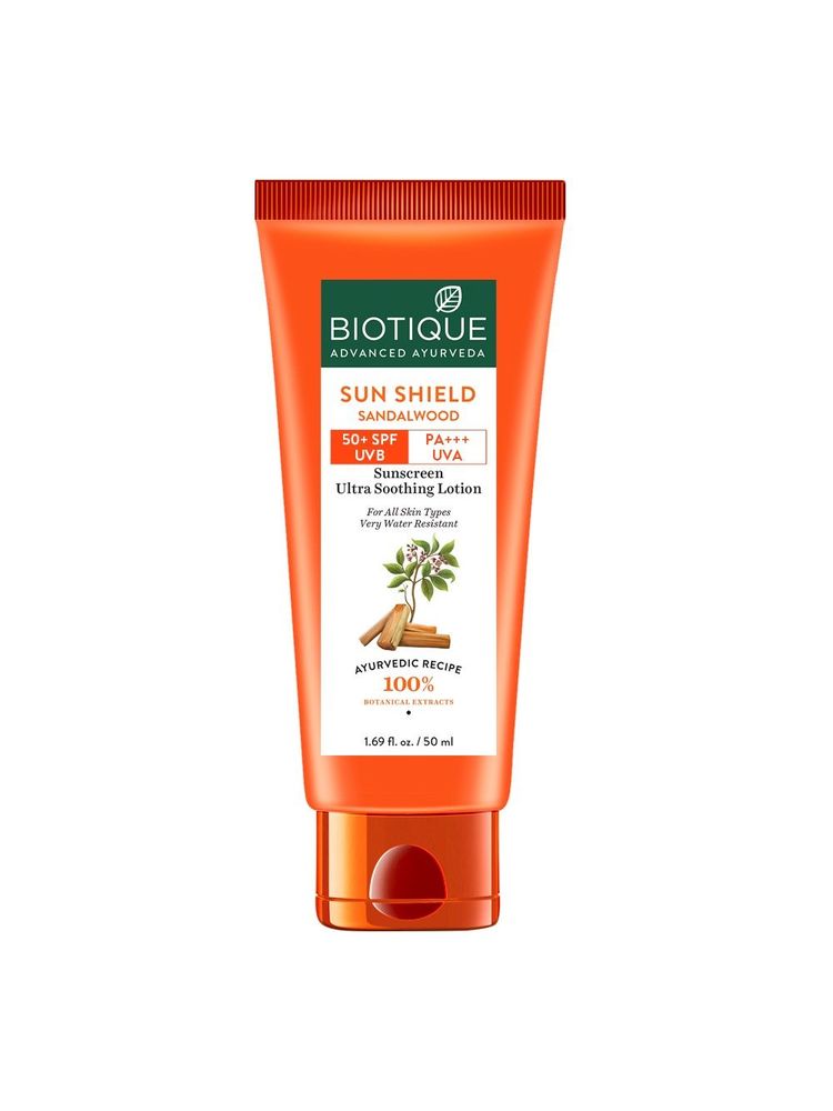 Biotique Bio Sun Shield Sandalwood Ultra Protective Face Lotion SPF 50+ Sunscreen