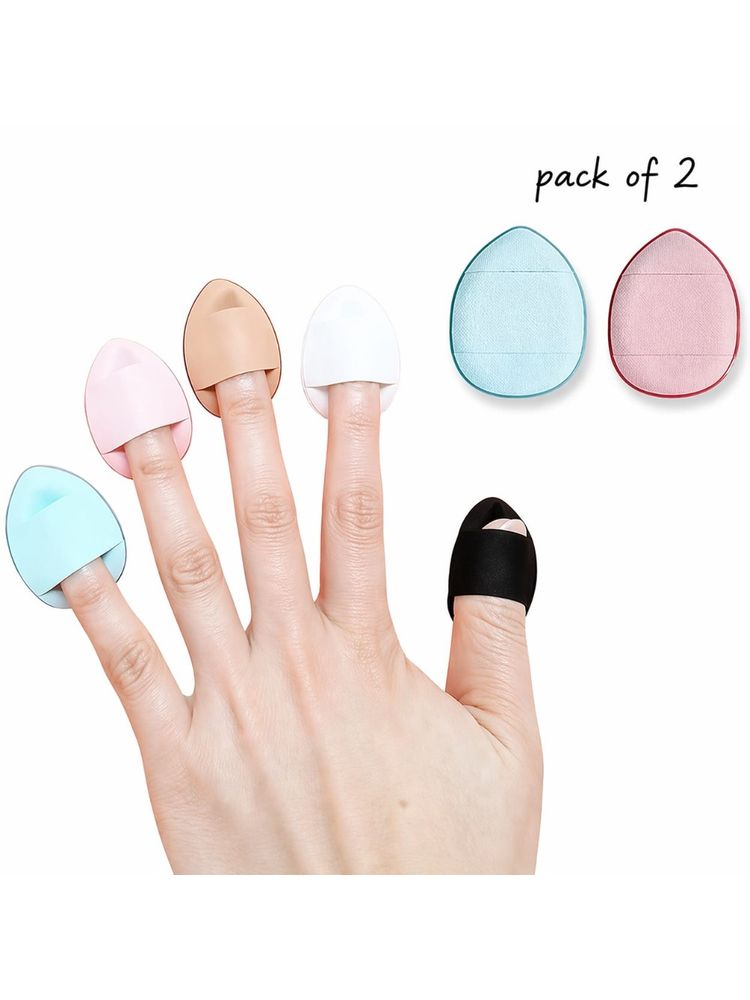 Beautiliss Soft Cushion Cosmetic Finger Puffs Applicator Beauty Blender Sponges-image-18