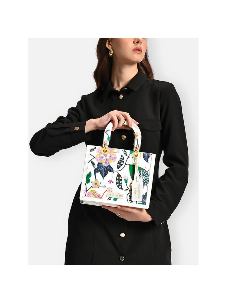 Lavie X Payal Singhal Limited Edition Abutilon Women's Box Satchel Handbag (S)-picture-25