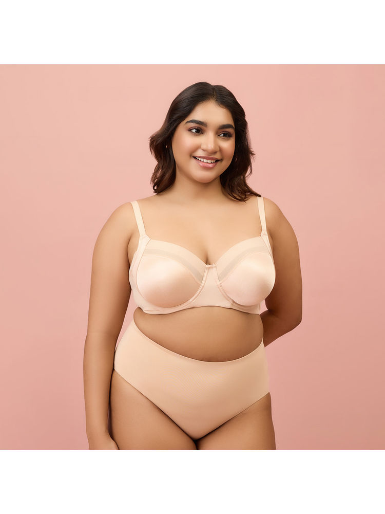 Nykd By Nykaa Infinity Edge Super Support Non Padded Wired Full Coverage Bra NYB150 Skin-picture-30
