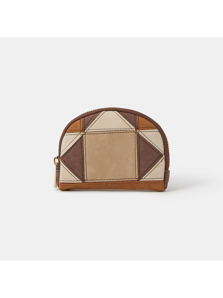 Accessorize London Women Brown Patchwork Coin Purse-image-49