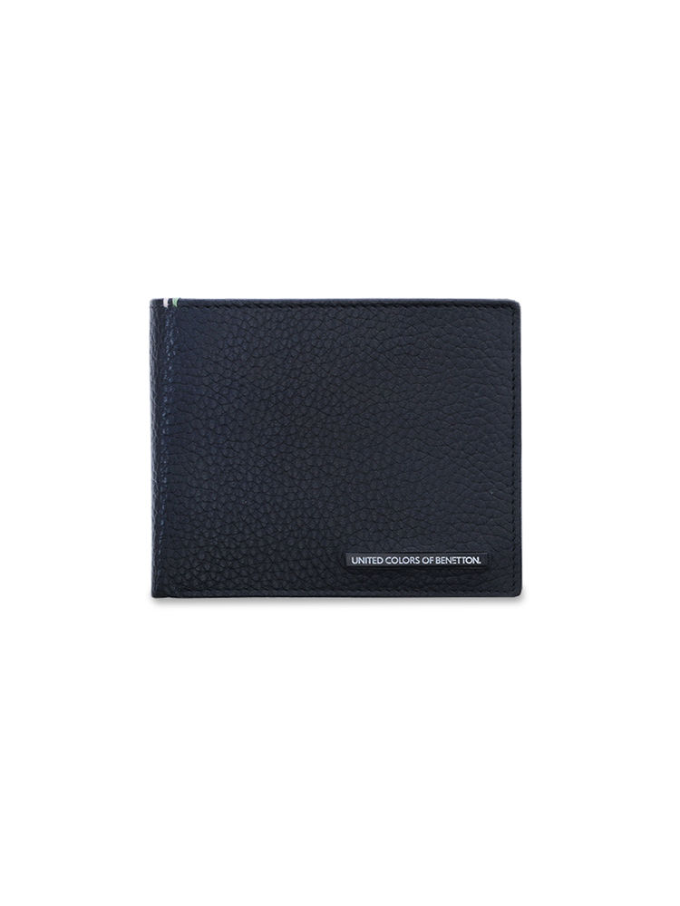 United Colors of Benetton Men Tyrone Black Bi-Fold Leather Wallet-image-22