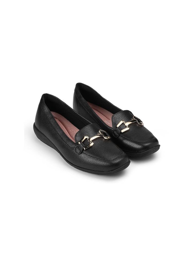 MODARE Black Loafers for Women-picture-14