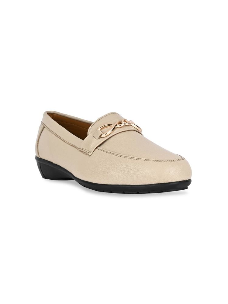 ROCIA Empower Beige Women Buckled Loafers-image-49