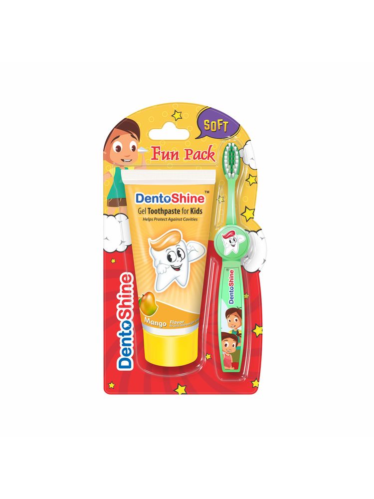 Dentoshine Kids Fun Pack - Mango - Color May Vary