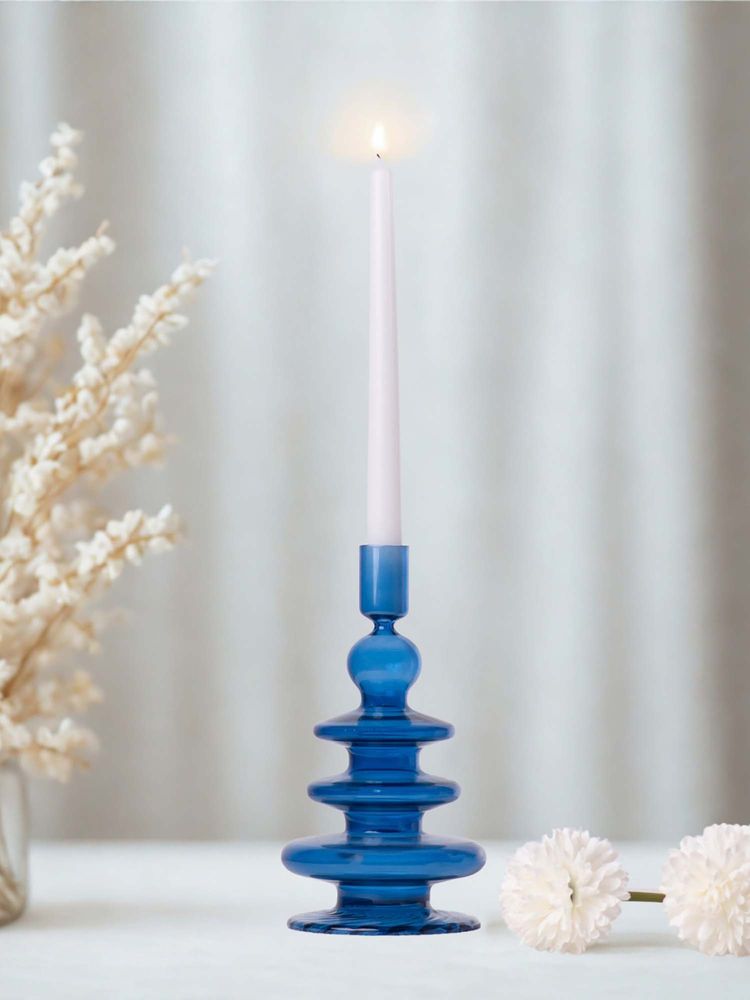 Haus & Kinder Glass Candle Holder Amoura Sapphire-picture-15
