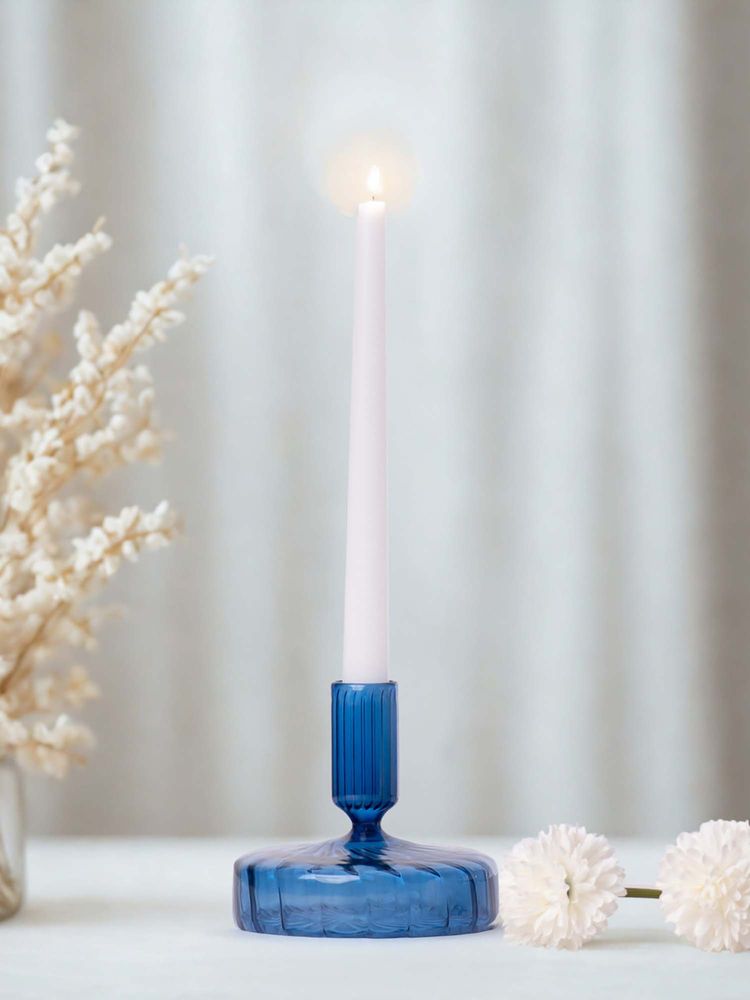 Haus & Kinder Glass Candle Holder Moonveil Sapphire-picture-23