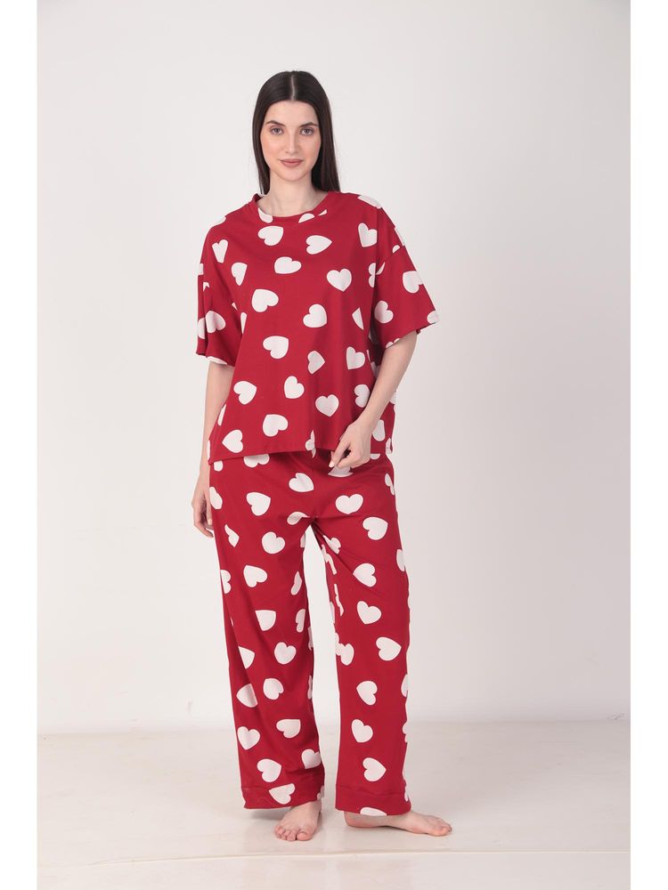 Masha Heartful Oversized Cotton Nightsuit-picture-10