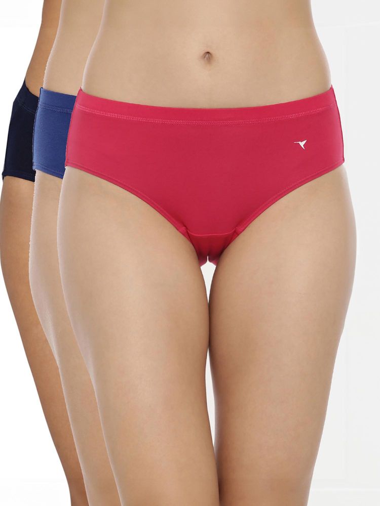 BLOSSOM Modal Ultra Soft Modal Fabric With Waistband Mid Rise Panty (Pack of 3)-picture-42