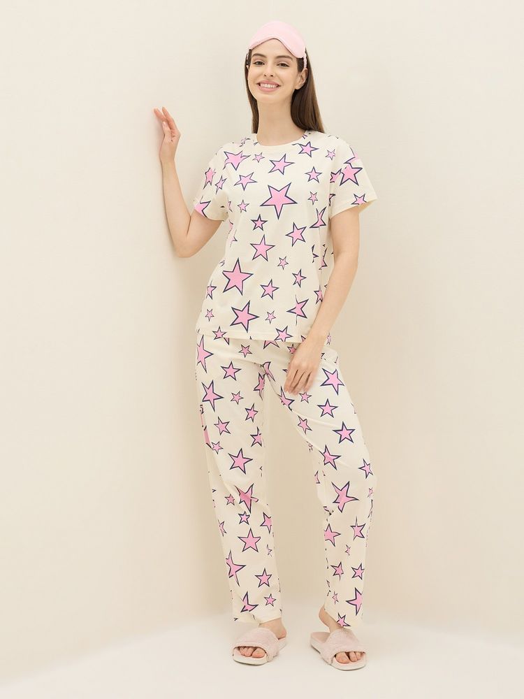 Sweet Dreams Womens Printed Nightsuit-picture-12