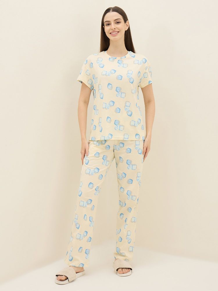 Sweet Dreams Womens Printed Nightsuit-picture-11