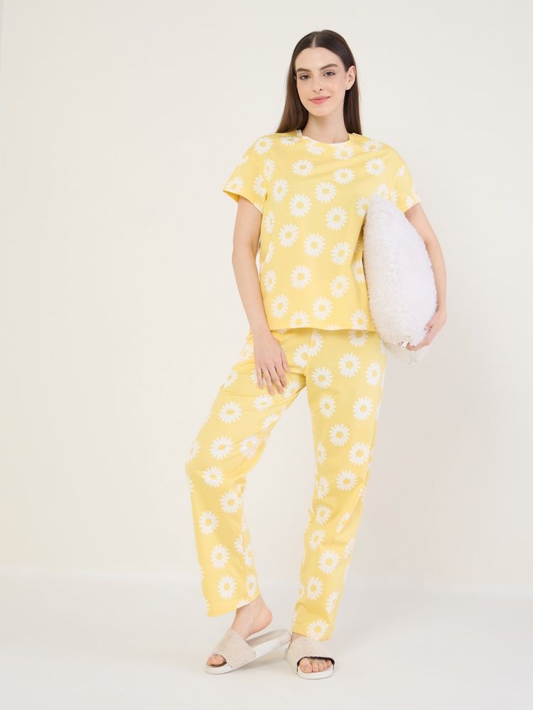 Sweet Dreams Womens Floral Printed Nightsuit-picture-10