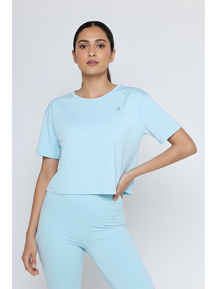 Zivame Zelocity Quick Dry Relaxed T-Shirt - Spun Sugar-picture-13