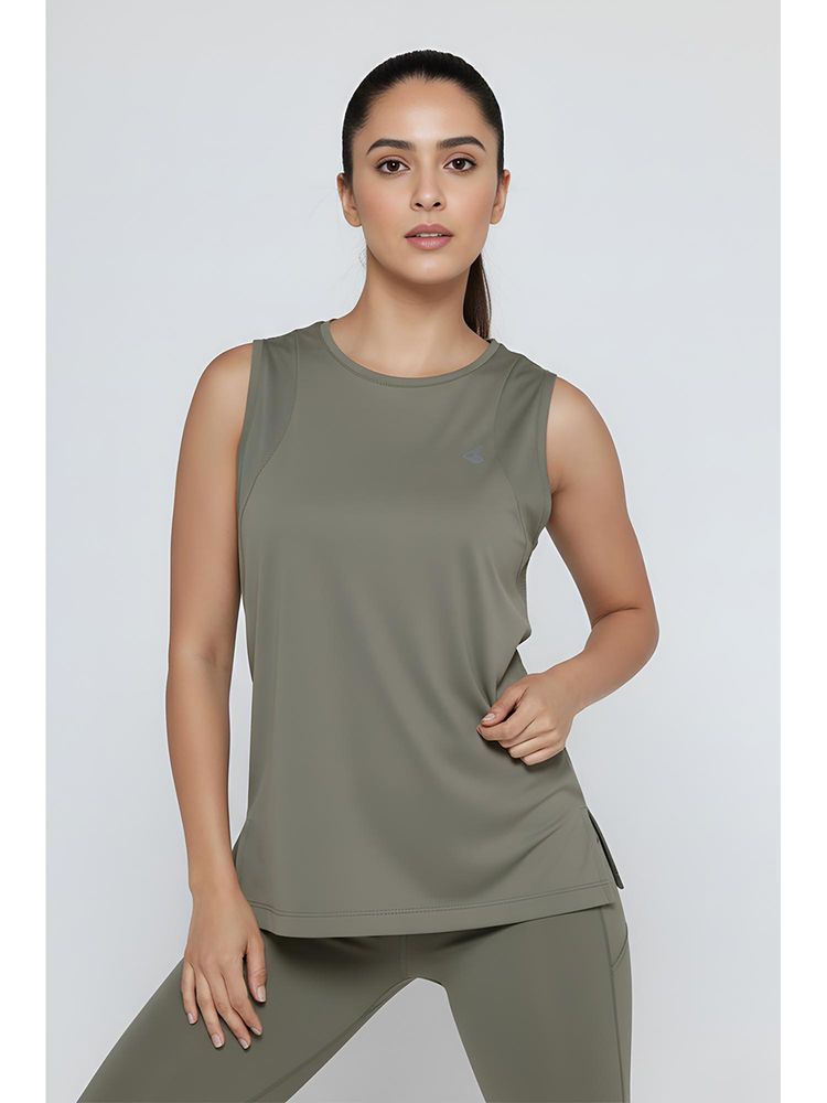 Zivame Zelocity Quick Dry Relaxed Tank Top - Tea-picture-26