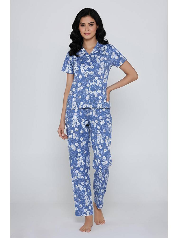 Zivame Knit Cotton Nightsuit - Riviera-picture-29