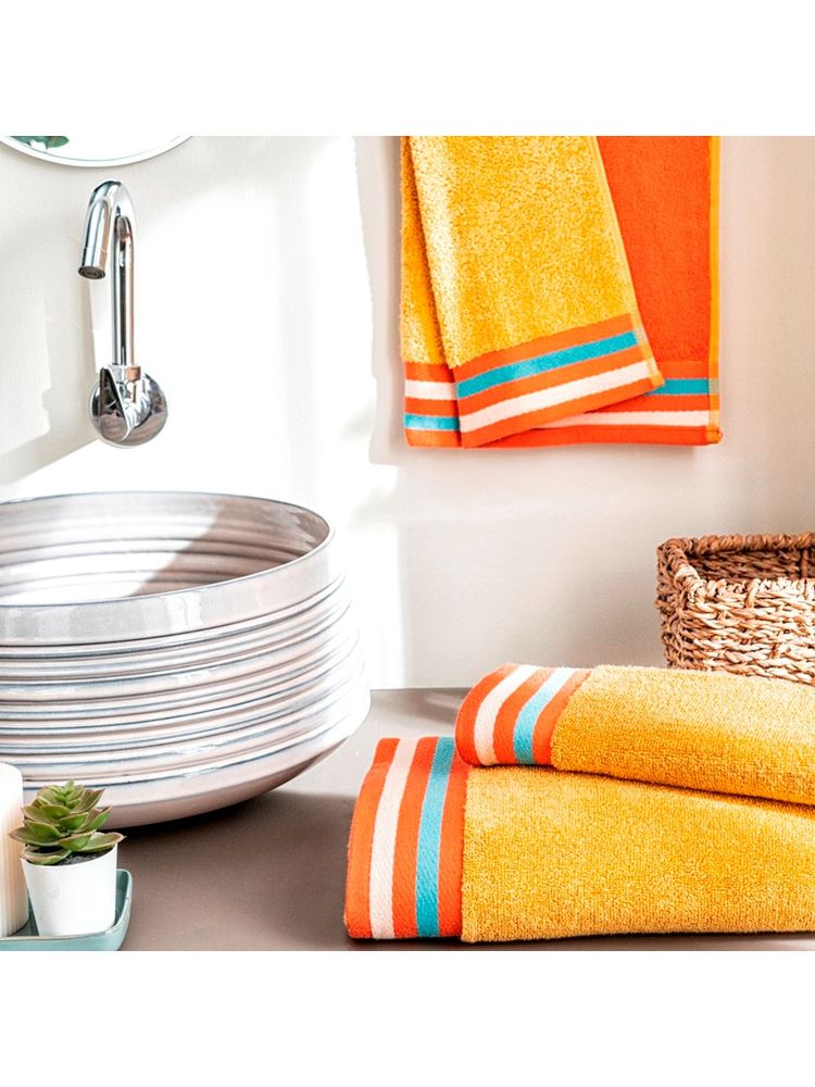DDecor Live Beautiful, Pack of 2 Hand Towel, GSM - 500, Colour - Multi (2)