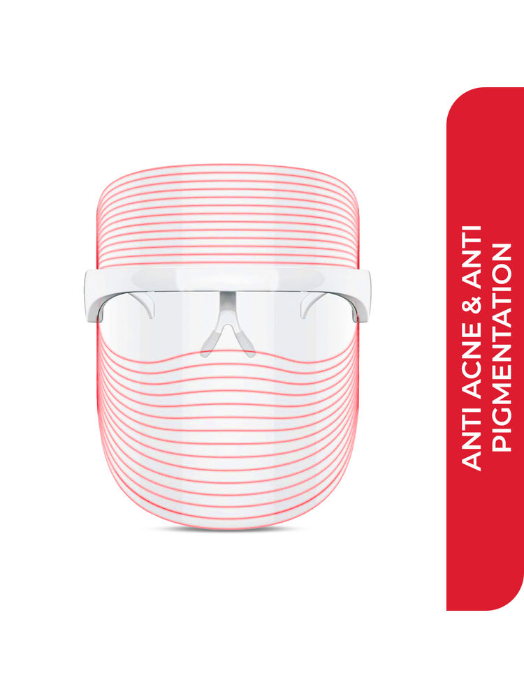 PROTOUCH 3 in 1 LED Face Mask - Anti Ageing & Anti Acne, For Glowing Clean & Clear Skin
