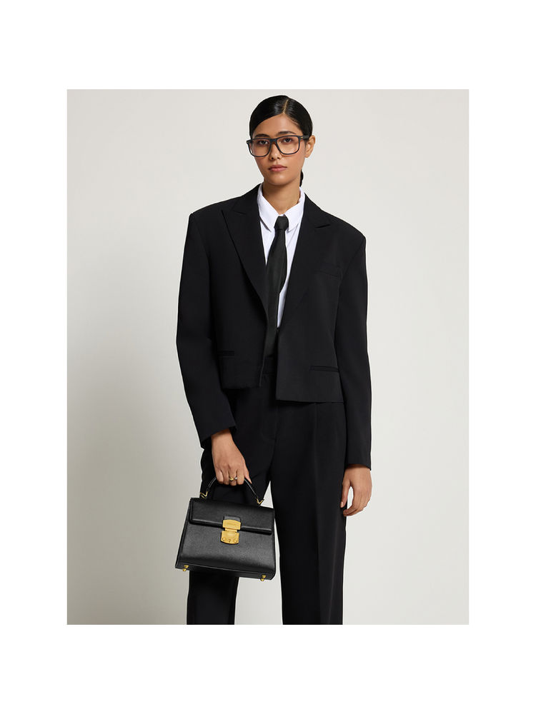 MIRAGGIO Black Michelle Satchel Bag