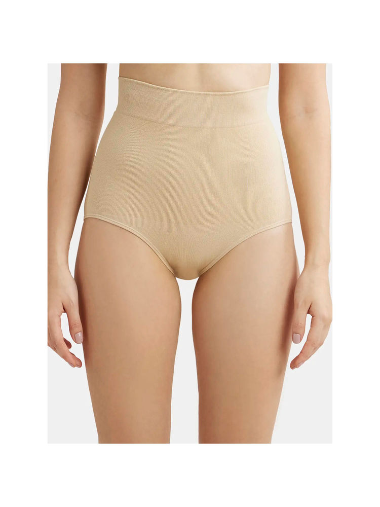 Jockey SH04 Women High Waist Cotton Rich Elastane Seamfree Bikini Shapewear - Skin-picture-37