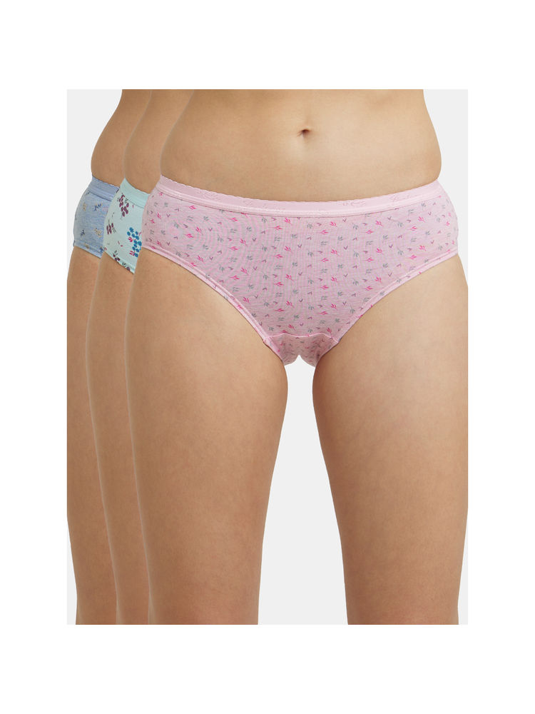 Jockey 1523 Women High Coverage Super Combed Cotton Hipster-Light Prints (Pack of 3)-picture-28