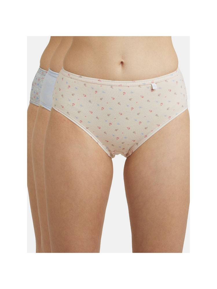 Jockey 1406 Women High Coverage Super Combed Cotton Hipster-Light Prints (Pack of 3)-picture-39