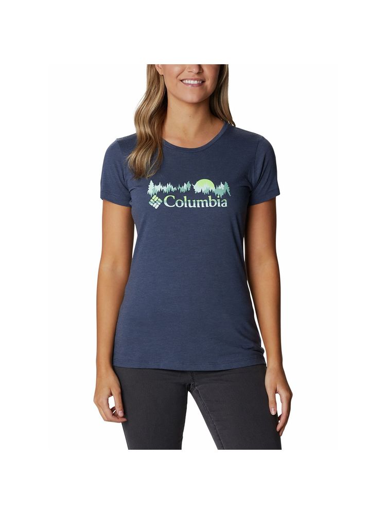 Columbia Womens Navy Daisy Days Short Sleeve Graphic Tshirt-image-28