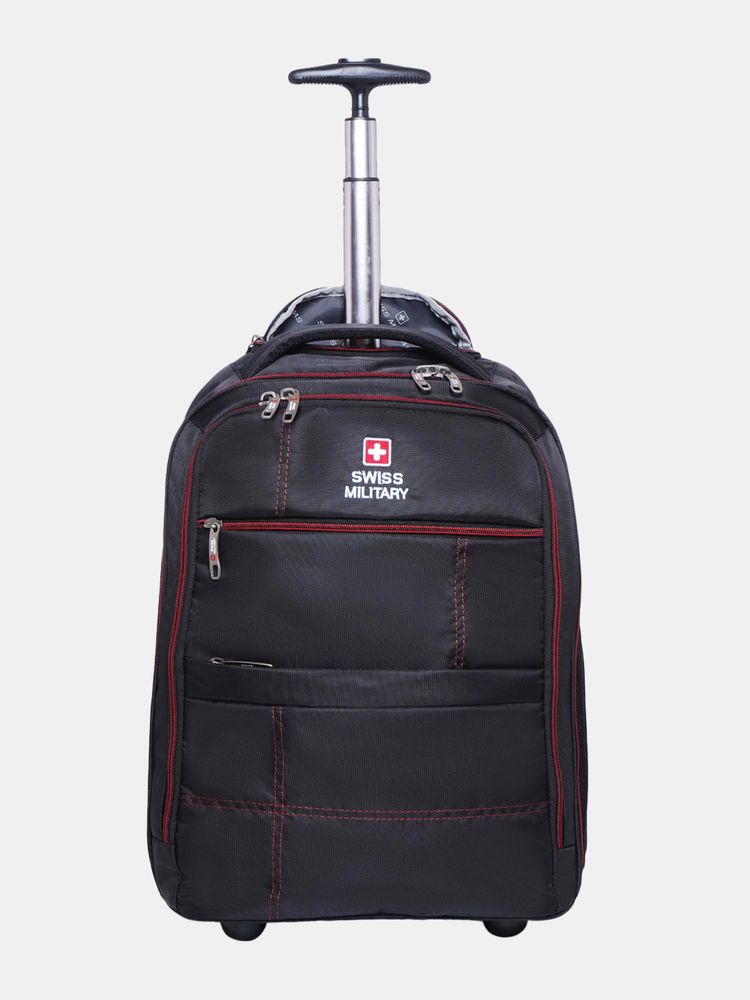 Swiss Military Glaze 35L Laptop Trolley Fits 15.6 Inch, Cabin Bag, Black Backpack-picture-27
