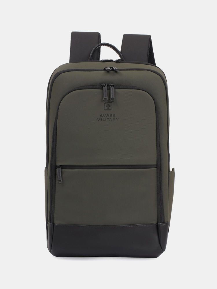 Swiss Military ONYX 22L 15.6 Laptop Water-Resistant with Front Zip Pocket Backpack - Green-image-26