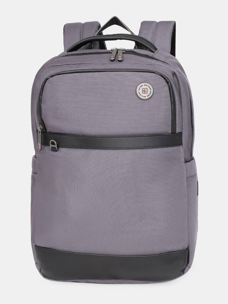 Swiss Military Wesely 15.6 Laptop with Anti-Theft Pocket and Trolley Strap Backpack - Grey-image-12