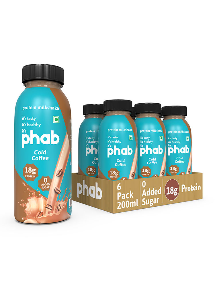 Phab Cold Coffee 18g Protein Milkshakes (Pack of 6)-picture-27