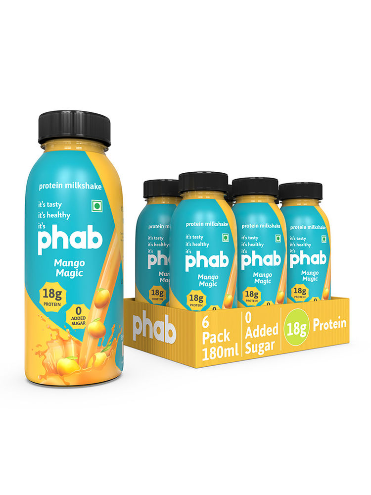 Phab Mango Magic 18g Protein Milkshakes (Pack of 6)-picture-12