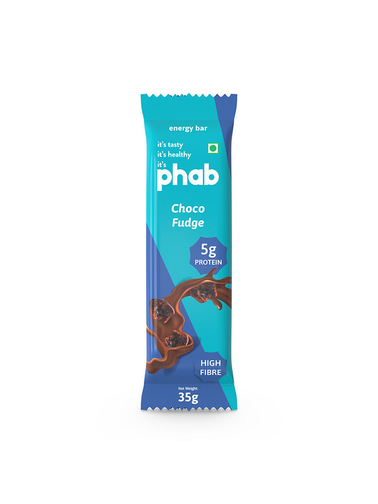 Phab Choco Fudge 5g Protein Energy Bars (Pack of 12)
