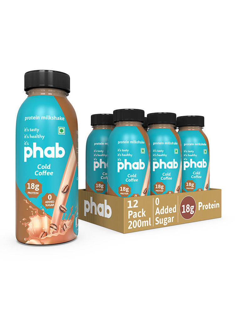 Phab Cold Coffee 18g Protein Milkshakes (Pack of 12)-picture-23
