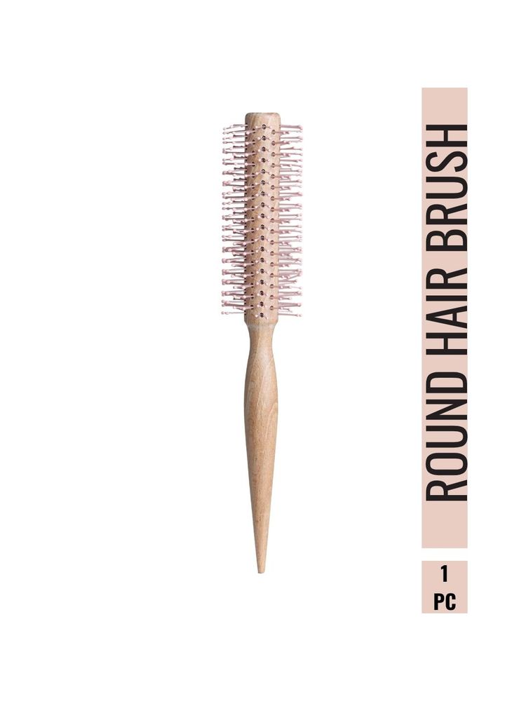 OROSSENTIALS Round Hair Brush Pink Nylon Bristles ORO-053-image-42