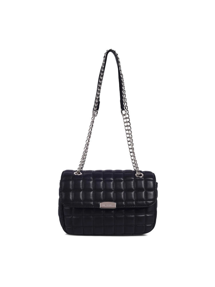 Lino Perros Womens Quilted Black Hand Bag-image-29