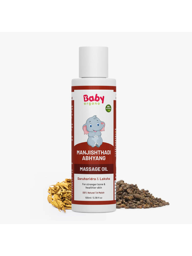 BabyOrgano Manjishthadi Baby Massage Oil
