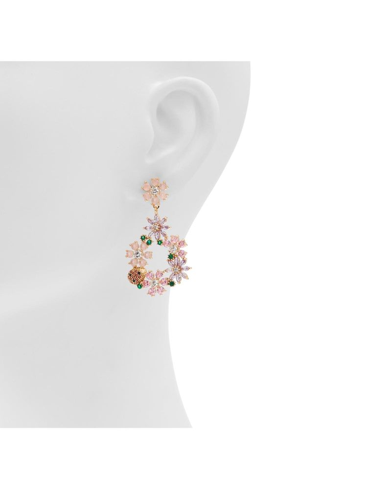 Aldo Multicolor Women Floral Earrings-image-30
