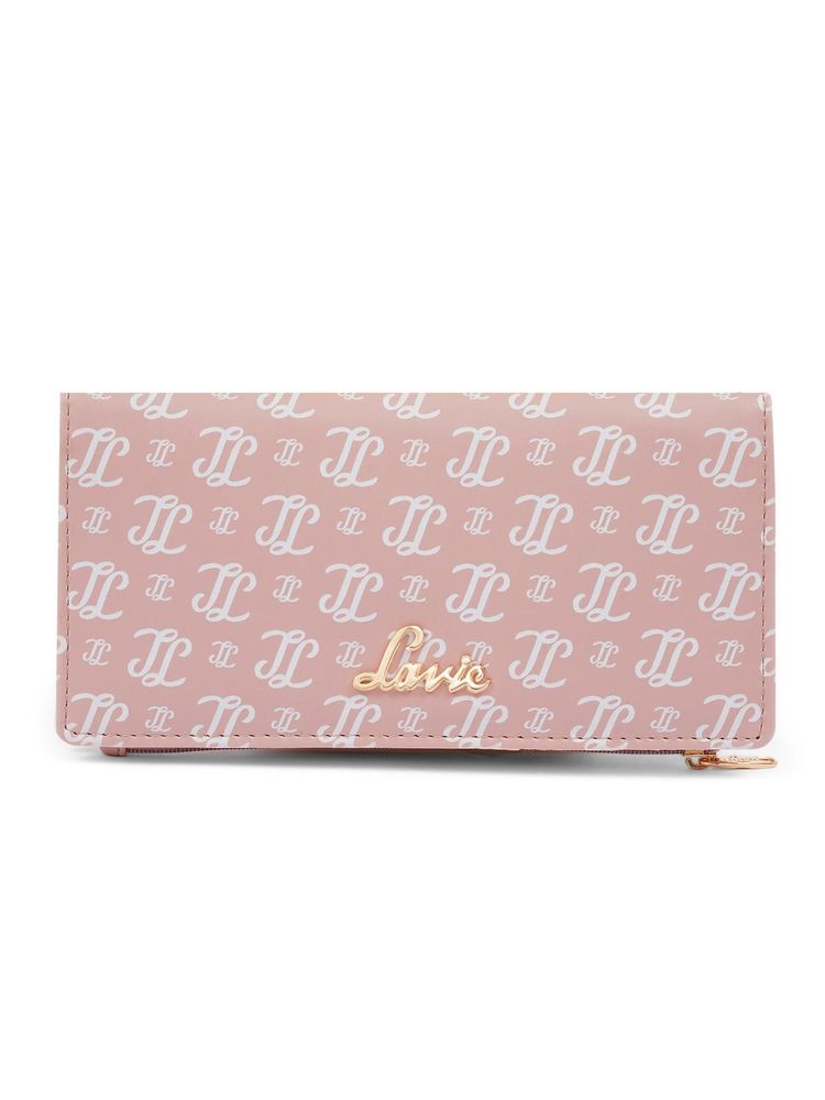 Lavie Women's Safain Monogram LL Print Bifold Wallet (pink) (L)-image-14