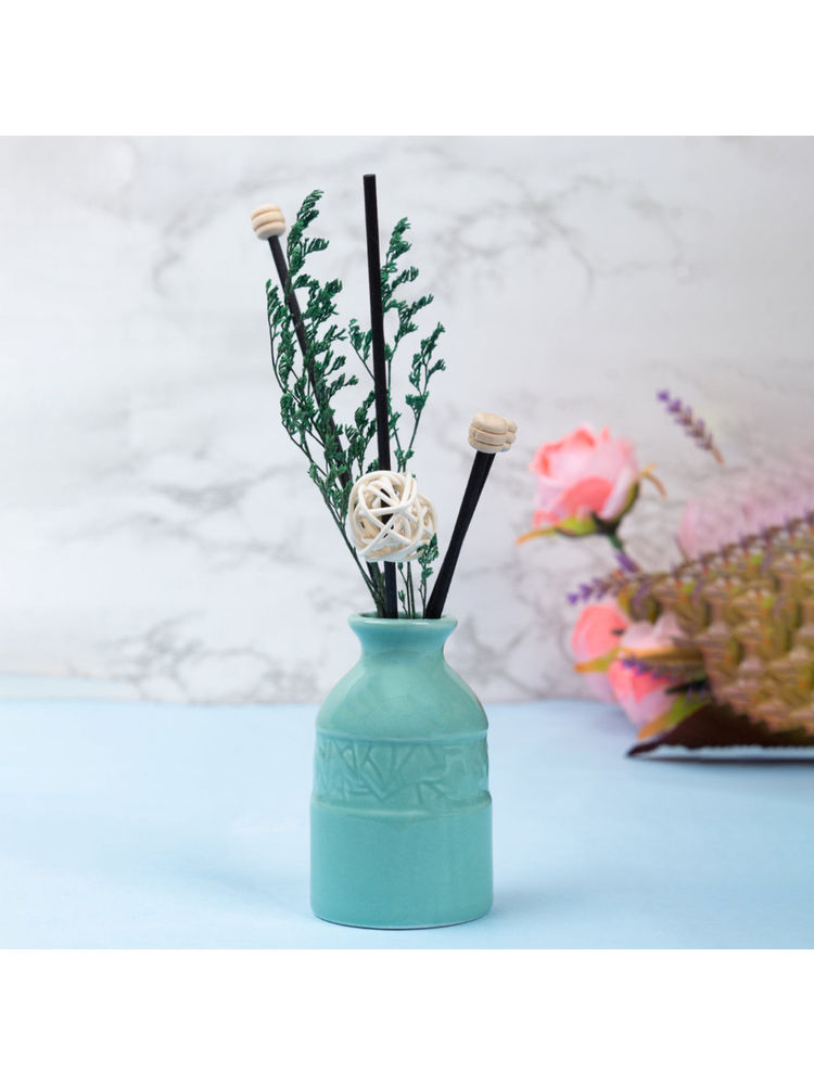 Voncasa Reed Diffuser Set in Color - Green-image-2