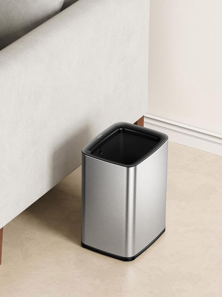 OBSESSIONS Silver Fingerprint Resistant Square Open Bin-picture-17