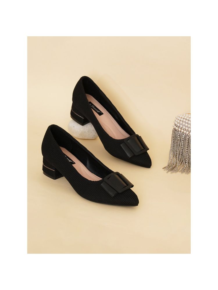 Sherrif Shoes Womens Black Color Pumps-picture-15