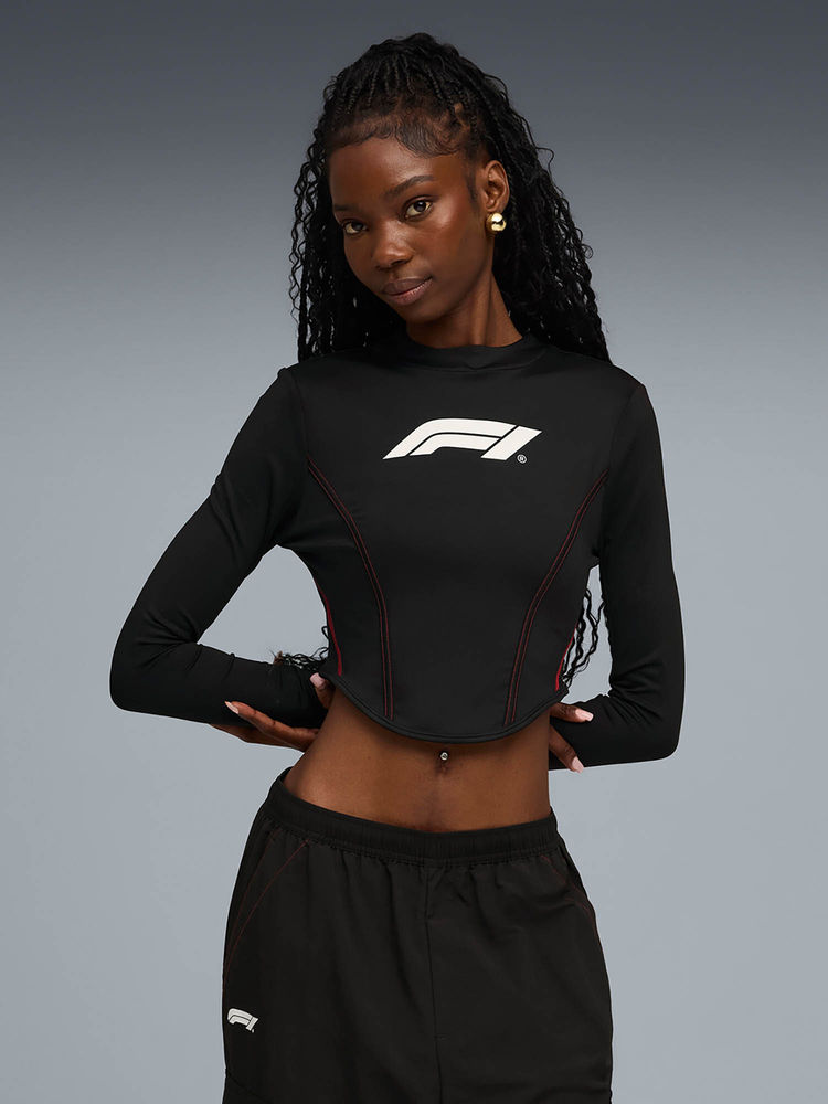 Puma F1 Womens Lr Longsleeve Corset Womens Top Black-picture-17