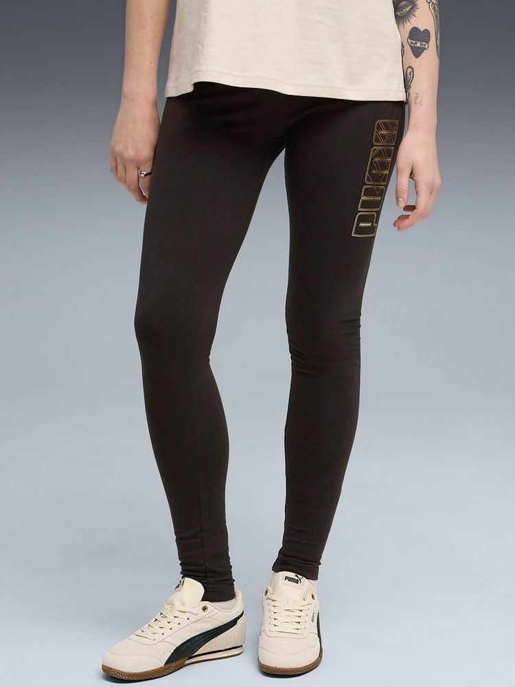 Puma Maximal Metallic Womens Foil Print Leggings-image-6