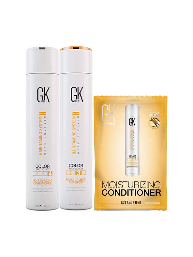 GK Hair Moisturizing Color Protection Shampoo + Conditioner Combo- Enriched Hydration And Smoothing-picture-17