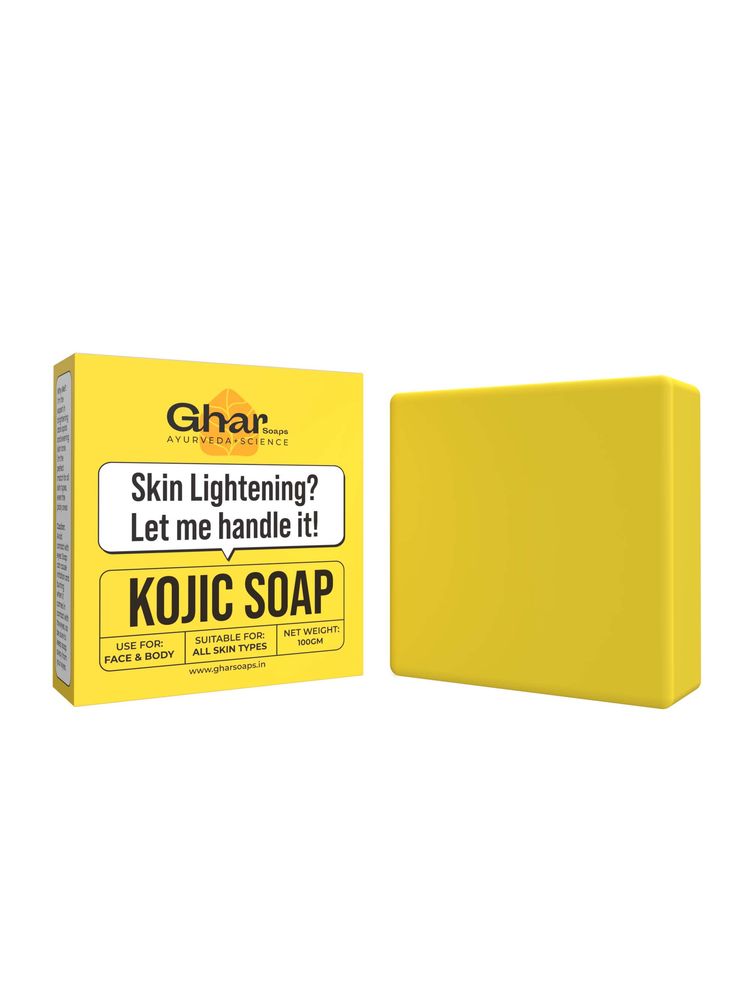 Ghar Soaps Kojic Acid Soap For Brightening, Dark Spots & Even Skin Tone-picture-3