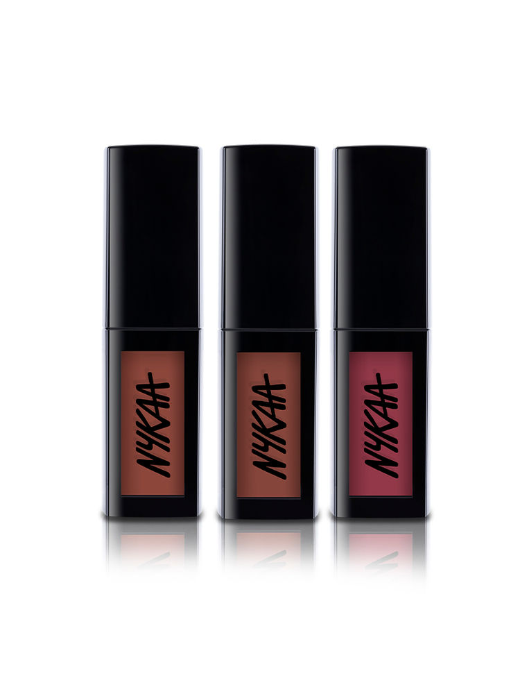 Nykaa Cosmetics Matte To Last Liquid Lipsticks - Pack Of 3