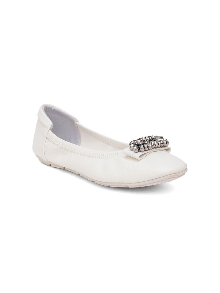 Sherrif Shoes Women White Color Ballerinas-image-46